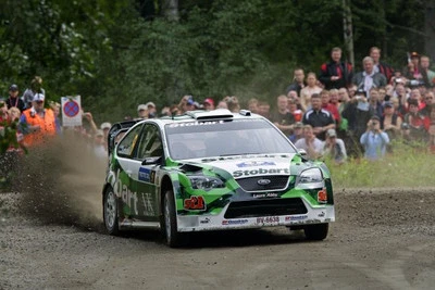 Jari Matti Latvala Ford action 2007 WRC Rally Car Motor Racing Old Photo 15