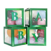 Christmas Clear Balloon Boxes A-Z Decor Gift Boxes Transparent Balloons Packing DIY Letter Cube