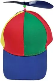 [LIFKOME] Hip-hop Cap Novelty Hat Propeller Hat Baseball Cap Colorful Baseball Hats Adult Helicopter Beanie Dragonfly Propeller Cap Hats Adult Propeller Beanie Sun Cap Blue