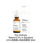 【現貨正品】THE ORDINARY A醇 視黃醇 0.5% 角鯊RETINOL 0.5% IN SQUALANE