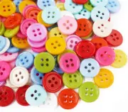 Basic Buttons Assorted Resin 200 Pcs 1/2 Inch for Arts & Crafts Decoration Colle