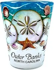 Outer Banks North Carolina Sand Dollar In and Out Shot Glass