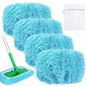 Wet Pads Refill for Swiffer Sweeper Mop - Dry Sweeping Cloths for Floor 4 Pack