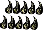 ERINGOGO 10pcs Acoustic Guitar Pickguard Scratch Plate Accessories Stylish Protection for Musicians for and Stage Use Enhance Your Guitar Appearance