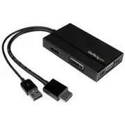 StarTech 3-in-1 Video Adapter, HDMI to DP, HDMI to VGA, HDMI to DVI - HD2DPVGADVI