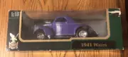 Die Cast Metal Deluxe Edition 1941 Willys Coupe Scale 1:18 NEW IN BOX Hand Made!