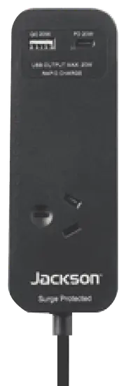 Jackson Rapid Charge USB-C/A Portable 1 Way Powerboard
