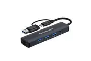 Simplecom 5-in-1 Multiport USB Hub with Gigabit Ethernet Port (CHN436)