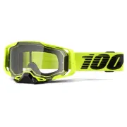 100% Armega Nuclear Citrus Goggles (One Size Fits Most, Nuclear Citrus / Clear L