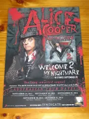 ALICE COOPER - 2011 WELCOME 2 MY NIGHTMARE Australia Tour - Laminated Poster