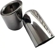 ALAGPNPMZH Stainless Steel Car Accessories Exhaust Tip Tail Pipe Muffler Compatible With Mazda CX-5 Cx 5 Cx5 Kf 2012 2013 2014 2015 2016 2017 2018 2019 Chrome style(Silver)