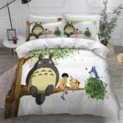 v3317 Bed Sheets Totoro Size Bed Doona Duvet Cover Set Bed Sheets IU3317