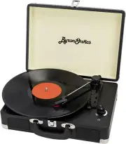 Record Player Vinyl Turntable 3 Speed Stereo Speakers Portable Vintage Suitcase