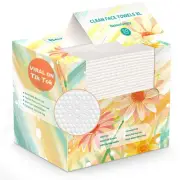 Disposable Face Towel, XL Unscented Facial Towelettes Soft Thick Absorbent, L...