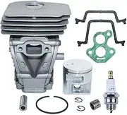 41mm Cylinder Piston Spark Plug Gasket Kit Compatible with Husq 135 140 135E 140E Chainsaw Replace Parts