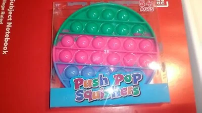 NEW 2021~Push POP Squishers~Fidget Circle ⭕ Blue/Green/Pink~Calms Anxiety~5+