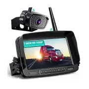 Nuoenx Wireless Backup Camera, 7 Inch Monitor Rear View Camera System for RV,...