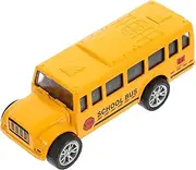 ERINGOGO Alloy Car Bus for Bus Model Small Little Pull Back Car Orange Alloy