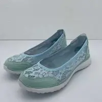 在飛比找Yahoo!奇摩拍賣優惠-Skechers女鞋 斯凱奇女鞋 夏季輕盈蕾絲 透氣淺口單鞋