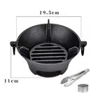Enhanced Heat Conduction Cast Iron Charcoal Stove for Evenly Cooked Meals