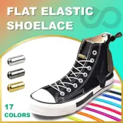 Round No Tie Shoe Laces Lock Elastic Shoelaces Lazy Laces Sneakers Kid Adults AU
