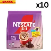 NESCAFE Mocha Latte 3 in 1 (25g x 15's) Instant Premix Coffee Beverage x 10
