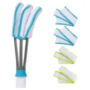 SetSail Blind Duster, Window Cleaner Duster Brush with 5 Microfiber Sleeves, ...