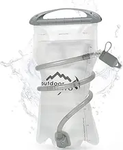 INOXTO 1.5L/2L Hydration Bladder, Water Bladder with Water Reservoir Hose Insulator & High Flow Bite Valve for Hiking Backpack, Leak Proof 1.5/2L Water Reservoir for Camping Cycling Running