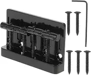 COMPUKAS Professional Guitar Bridge Replacement Tailpiece for Electric Bass Guitar Compatible with Models for Upgrading Old Damaged Accessories