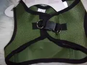 Step-In Green Blk Mesh HARNESS Dog LONDON FOG XS S M L New