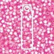 Silver-Lined Duracoat Semi Frosted Pink Parfait Miyuki Delica Beads 11/0 (DB2174