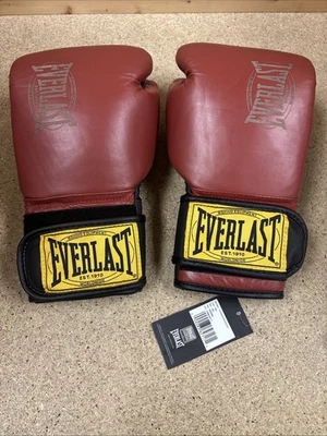 Boxing Gloves - Everlast 1910 Advanced Red Size 14 Oz - Brand New In Factory Bag