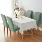 Chair Cushion Stretchy Smooth to Touch Thickened Elastic Dining Chair Protective