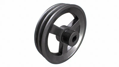 2B V Belt Pulley 12" Double Groove B Section 3/4" Bore, 3/16" Keyway - Al