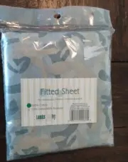 New Lambs & Ivy CAMO Crib Sheet Or Toddler Bed NIP