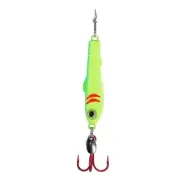 Clam Pinhead Pro 1/8 oz - Chart Lime Glow - #10 Treble Hook Ice Jig