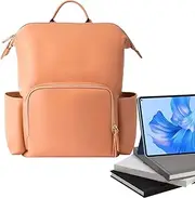 Leather Diaper Bag Backpack | Baby Bag | Water-resistant PU Leather Diaper Backpack Large Capacity Pockets for Travel Outdoor