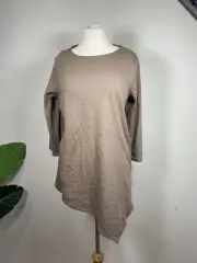 Joan Vass Pebbleston Brown Sweater Size 3 $178