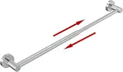 Towel Bar - Adjustable 304 Stainless Steel Towel Holder for Bathroom (11.8inch-22.6inch) Sturdy and Rustproof Wall Mounted Towel Rack for Bathroom Accessories, Polished Silver…