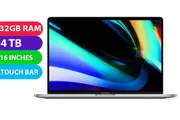 Apple Macbook Pro 2019 (i7, 32GB RAM, 4TB, 16", Touch Bar) - Refurbished (Excellent)