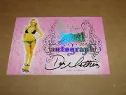 2015 Benchwarmer DANI MATHERS #28 Pink Archive Autograph Playboy PMOY Playmate
