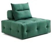 Molly Single Modular Sofa Chair Green