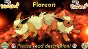 ⭐Shiny/Non-shiny Flareon 6IV XL⭐Pokémon Let's Go Pikachu/Eevee HOME (Legal)