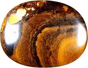 [PUHARGEMS] 32.30 ct Oval Cabochon Shape (26 x 20 mm) Multi Color Australian Koroit Boulder Opal Natural Loose Gemstone, gemstone, Boulder Opal