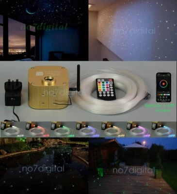 Twinkle Stars Fiber Optic Light Starry Sky Night Light Customized APP Ceiling