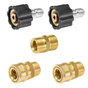 YAMATIC Pressure Washer Adapter Set Quick Connect Kit, M22 to 3/8" Quick Conn...