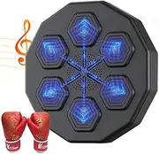 2023 Upgrade Music Boxing Machine, Rechargeable Electronic Boxing Machine Wall Mounted with with 6 Lights and Bluetooth Sensor for Kids and Adults Home Workout Stress Relief Boxing Machine