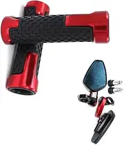 Side Mirrors Motorcycle For HONDA CB1000R CB 1000R Bar End Side Rearview Mirrors Handlebar Grips (Color : Red)
