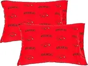 College Covers Everything Comfy Arkansas Razorbacks Pillowcase Pair - (Includes 2 Standard Pillowcases)