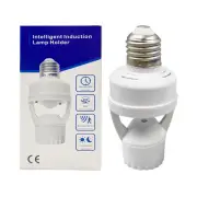 Screw in Motion Sensor Light Socket PIR E27 Bulb Auto On/Off Control